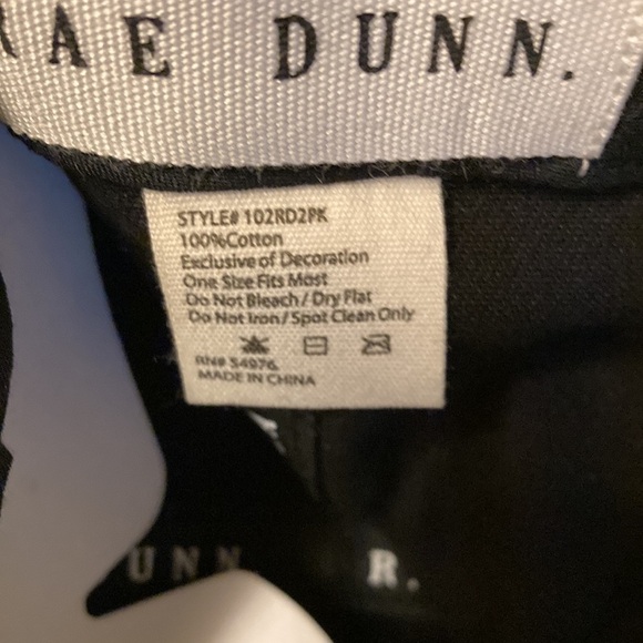 NWT Rae Dunn MAMA BEAR & MINI BEAR BLACK BALL CAPS - Picture 7 of 8